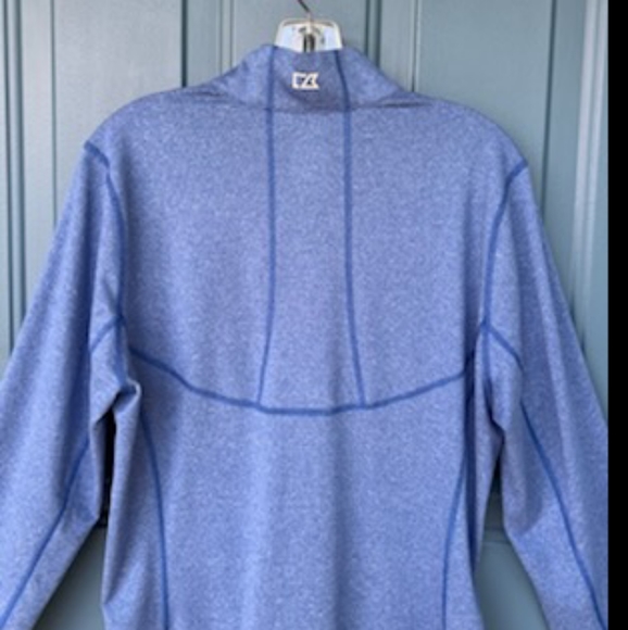 CUTTER & BUCK CB DRYTEC TOP SPIN BLUE FULL ZIP JACKET NWT SIZE LARGE - Picture 10 of 16